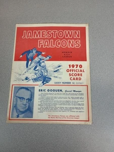1970 Jamestown Falcons New York-Penn League Scorecard (CHECKED) - Picture 1 of 5