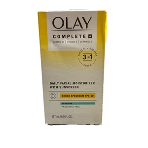 Olay Complete Breitspektrum LSF 40 Verteidigung tägliche UV-Feuchtigkeitscreme EXP 04/26 - Bild 1 von 1