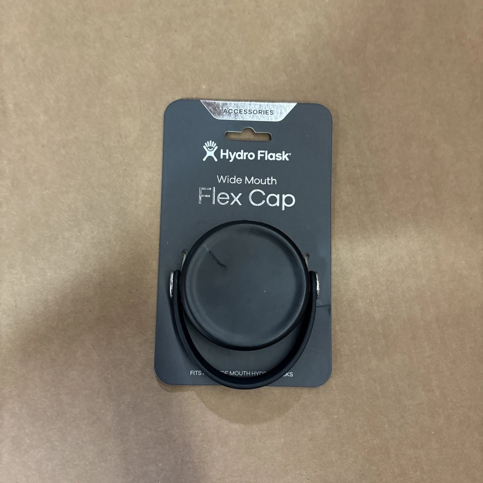 Hydro Flask Black Wide Mouth Flex Cap Bpa- WFX001