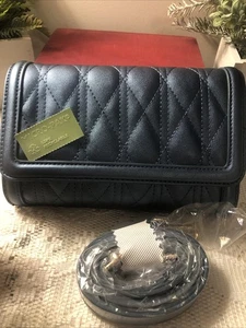 Borsa a tracolla Save The Girls blu touch screen custodia telefono portafoglio RFID STG nuova con etichette - Foto 1 di 14