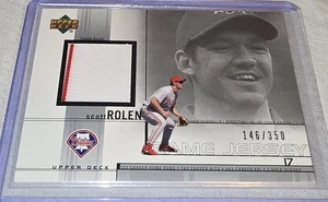 2002  SCOTT ROLEN Upper Deck Game-Used Jersey #/350 - 2023 HOF INDUCTION!! - Picture 1 of 8