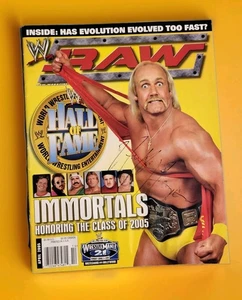 Vintage signiert 2005 WWE RAW Wrestling Legende Hulk Hogan Ikone Foto Tribute Magazin - Bild 1 von 14