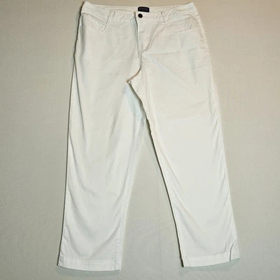 Calça Pendleton branca perna reta 14P algodão pequeno elástico ajuste clássico - Imagem 1 de 4