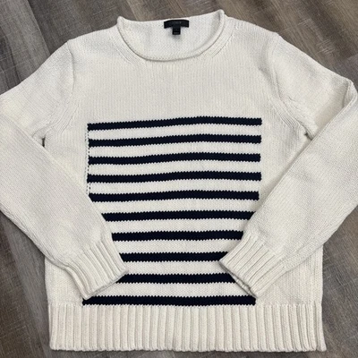 Suéter Pullover J Cuello Redondo Azul Marino Blanco Bretón Rayas S Coastal Nautica Foto 1 de 4