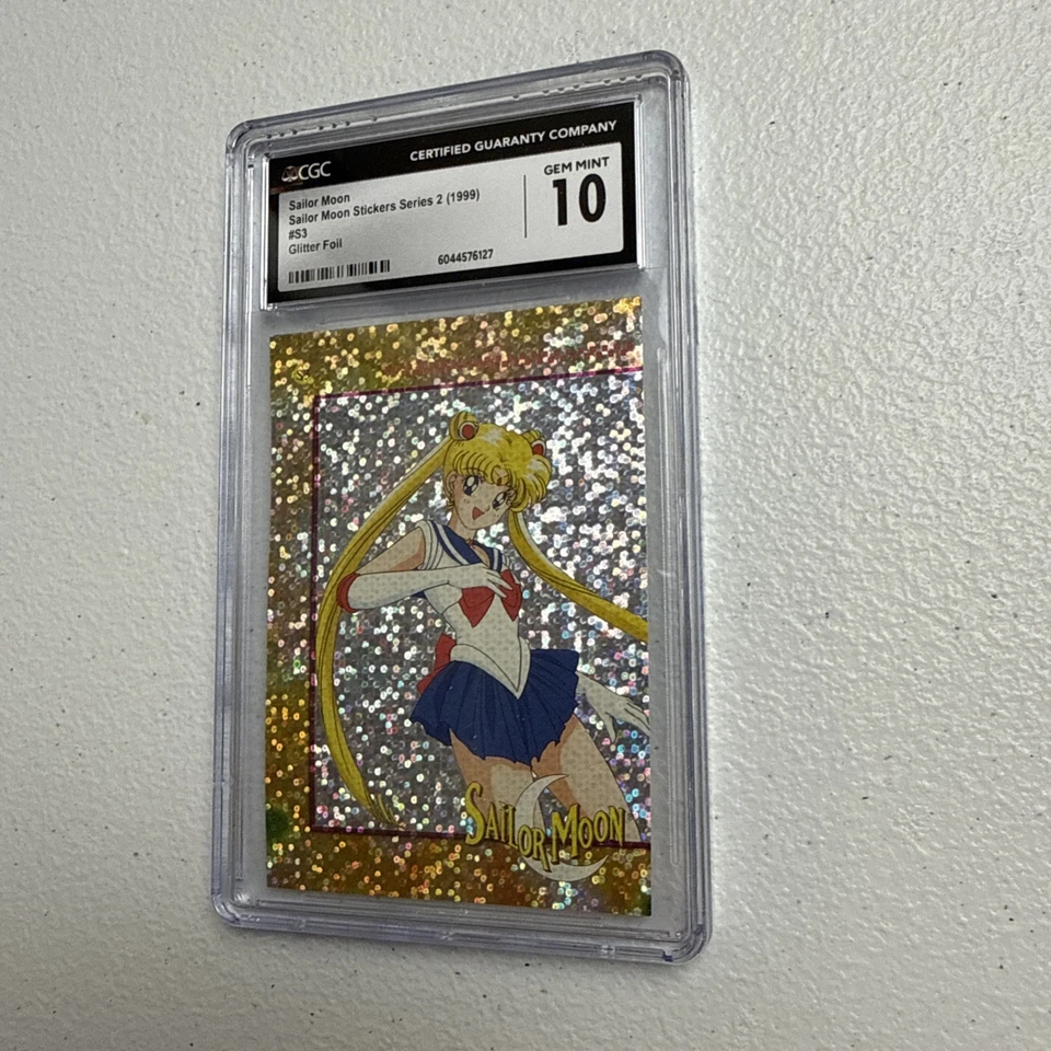CGC 10 SAILOR MOON S3 - GOLD PRISM - STICKER SERIES 2 CARD - Artbox 1999 - Image 1 of 2