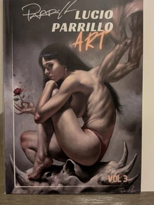 ART OF LUCIO PARRILLO SKETCHBOOK vol. 3 SIGNED 2024 vampirella red sonja w/coa - Picture 1 of 4