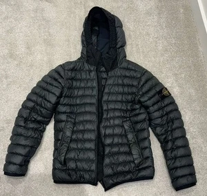 Stone Island Garment Dyed Micro Yarn Down Jacket Khaki - Size Small - Genuine  - Picture 1 of 7