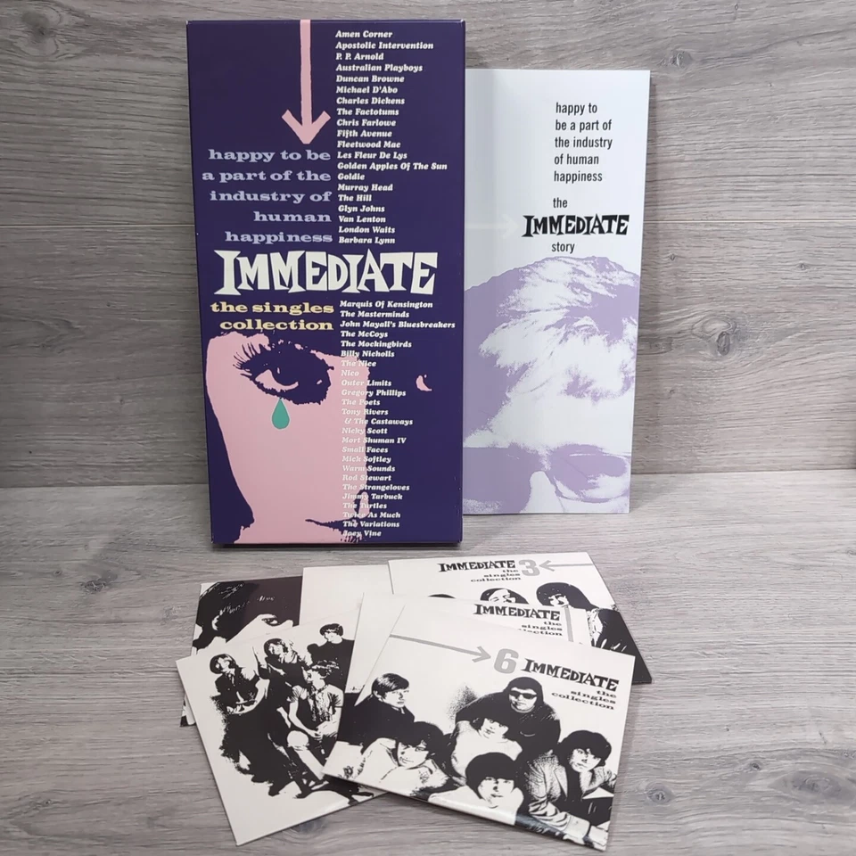 Various – The Immediate Singles Collection - 6 CD Box Set + Booklet - Longbox VG Foto 1 de 4
