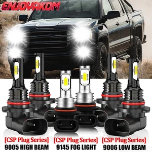 For GMC Sierra 1500 1999-2006 LED Headlight High Low Beam+Fog Light Bulbs 6pcs - Picture 1 of 12
