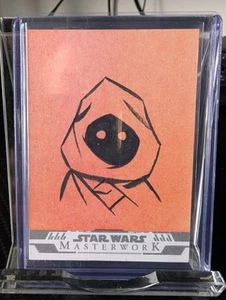 2024 Topps Star Wars Masterwork Sketch Card 1/1 Jawa Unknown Artist - Picture 1 of 6