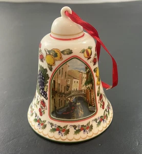 Danbury Mint 2010 Annual Italian Ornament Bell PACE E SERENITA READ No Box/ COA - Bild 1 von 12
