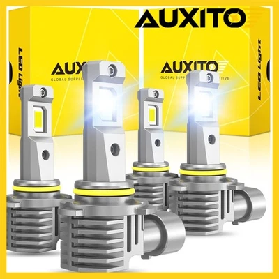 4pcs H10 LED Fog Driving Light Bulb Kit 9005 9145 9140 White 6000K Super Bright - Image 1 of 4
