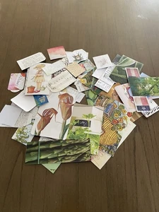 Junk Journal Lot of 50+ Handmade Basic Tags, Cards, etc. Cute & Colorful - Picture 1 of 1