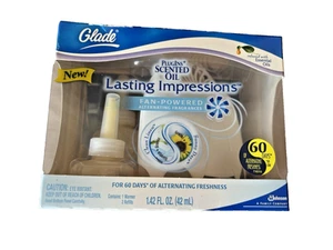 Glade PlugIns Duftöl dauerhafte Eindrücke fächerbetrieben sauberes Leinen sonnige Tage - Bild 1 von 5