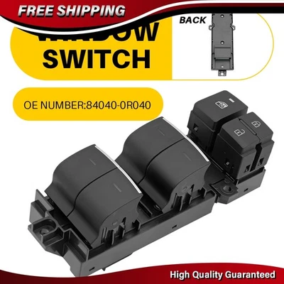 Interruptor de ventana eléctrica Driver Master 840400R040 para Toyota Corolla 2020-2022 sedán Foto 1 de 4