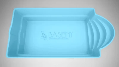 GFK Schwimmbecken Pool 8 x 3,2 x 1,5 Hersteller Einbaubecken Fertigpool Italien - Bild 1 von 4