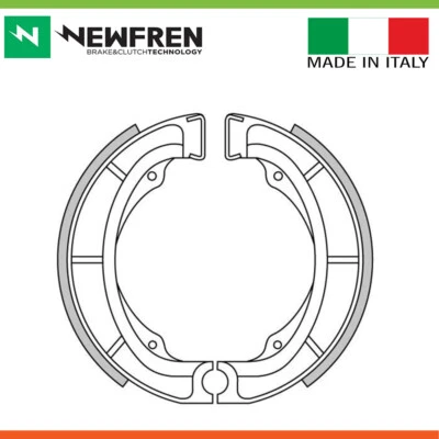 Nuevo * Newfren * Zapatas de freno traseras para SUZUKI PE250 250cc '1980 Foto 1 de 3