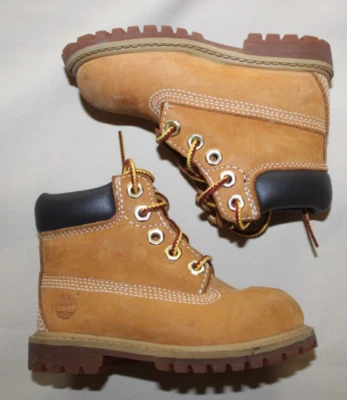 Bota Timberland tamanho 5 12809M camurça marrom trigo clássica premium infantil - Imagem 1 de 4