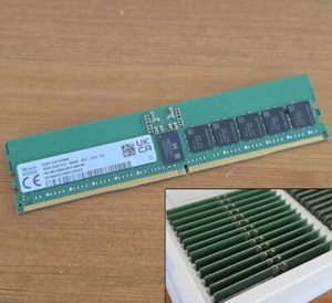 32GB Hynix DDR5 PC5-5600 2Rx8 RDIMM 288 ECC Reg RAM HMCG88AGBRA190N 5600B Memory - Picture 1 of 2