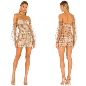Majorelle Secrets Minikleid Dark Nude Polka Dot Größe M - Bild 1 von 6