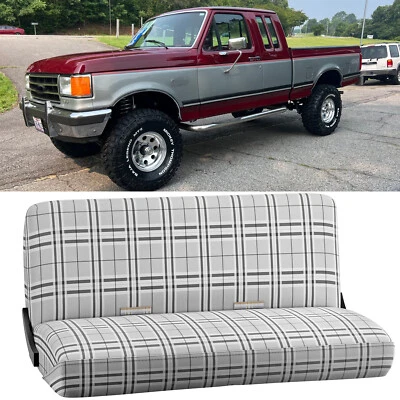 Cubiertas de asiento de banco con manta de sillín tamaño completo para Ford F150 F-150 F250 cabina regular Foto 1 de 4