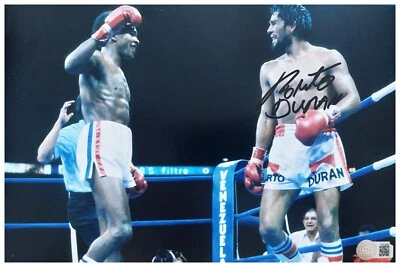 Foto AUTÓGRAFO ROBERTO DURAN 12x8 firmado Marvin Hagler certificado de autenticidad RACC Foto 1 de 4