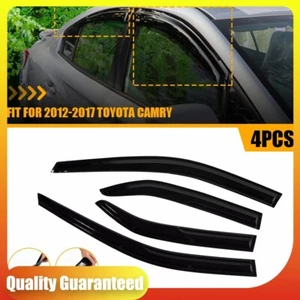 For 2012-2017 Toyota Camry Window Visor Vent Shade Rain Sun Guards Deflectors - Picture 1 of 11