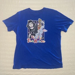 WWE Shirt Mens Large Firefly Fun House Wrestling Tee Blue Short Sleeve Crew Neck - Picture 1 of 10