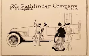 Pubblicità stampa antica d'epoca 1916 Pathfinder La "Grande" Touring Car Indianapolis - Foto 1 di 7