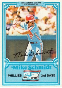 1981 Topps Drake's Big Hitter's Mike Schmidt #7 NM/MT PHILADELPHIA PHILLIES
