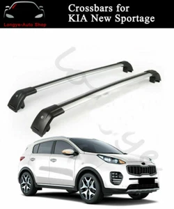 Fits for KIA New Sportage 2016-2021 Roof Rack Rail Carrier Crossbar Cross bars - Picture 1 of 9