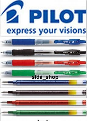 PILOT G2 Ersatzmine Gelschreiber Mine Gelroller Gelmine refil G-2 07 blauschwarz - Bild 1 von 4