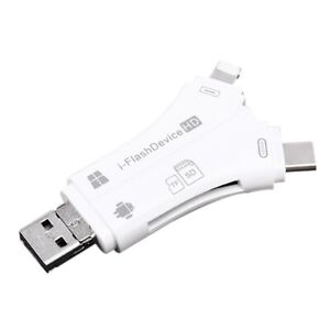 4 in 1 I Flash Drive USB Card Reader for  5 6 7 8 X 11 12 13 14 for  4609