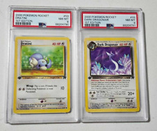 psa 8 dark dragonair and dratini 2000 psa graded mint/nm dragonite evolution