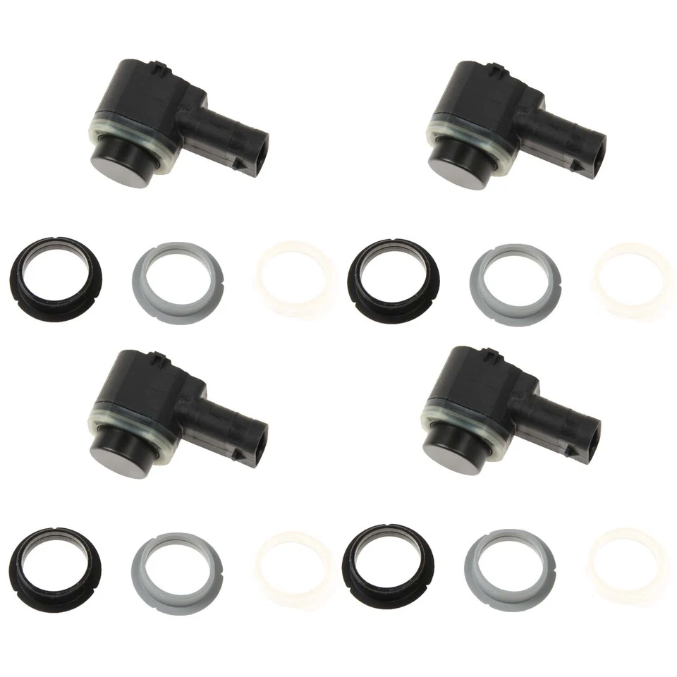 法雷奥 4 件套前停车辅助传感器适用于奥迪 A4 A5 大众高尔夫 Eos 沃尔沃 XC90 — 第 1/1 张图片