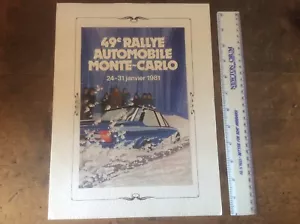 1981 Rally Monte Carlo Rally Signed Jean Todt & Drivers Abarth 131 Lotus Sun - Picture 1 of 12