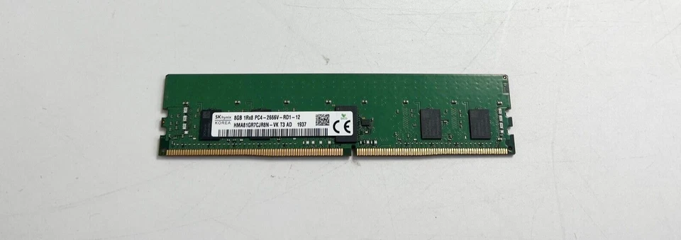 Hynix 8GB (1x8GB) Single Rank x8 DDR4-2666 CAS-19 Memory Kit - HMA81GR7CJR8N-VK - Image 1 of 3