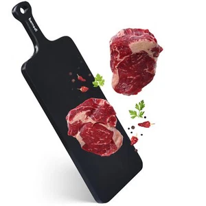 Black Wood Cutting Board - Kitchen Chopping Board for Vegetables Cheese Charc... - Picture 1 of 6