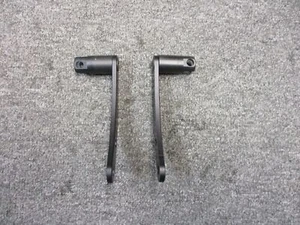 Dyna Riders Foot Brackets Female Clevis Fits Harley Davidson Matte Black - Picture 1 of 3