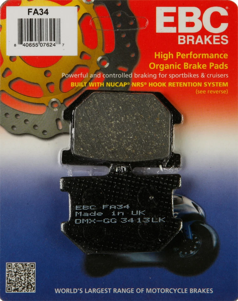 EBC Organic  Brake Pads FA34 - Image 1 of 1