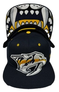 Zephyr NHL Nashville Predators "Menace" Flat Bill SnapBack Hat RARE NWT - Picture 1 of 6
