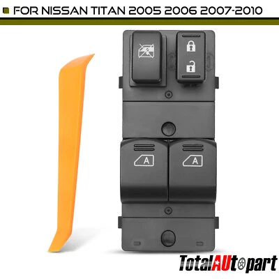 Power Window Switch for Nissan TITAN 2005-2010 Extended Cab Pickup Front Driver - Image 1 of 4
