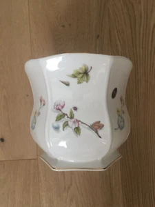 Aynsley Fine Bone China Natures Delights plant pot handmade in UK in VGC 17cm - Picture 1 of 24