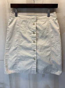 Kate Hill Casual Women’s SZ 4 Khaki Button Front Skort #2857 - Picture 1 of 6