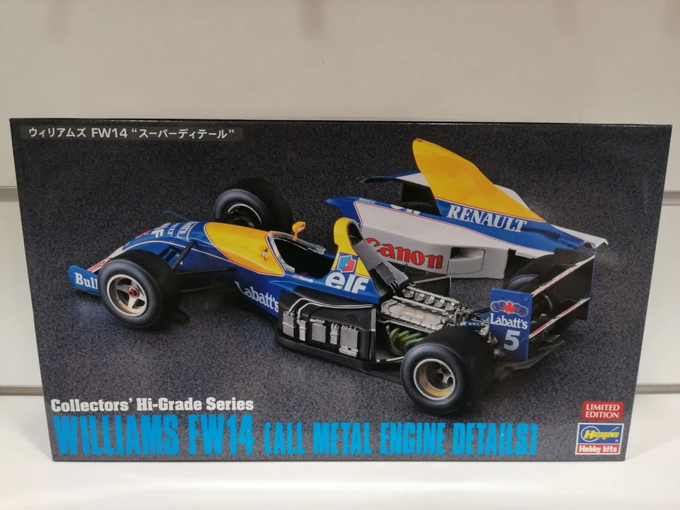 Williams fw14 parti in metallo 1-24 Hasegawa Formula 1 Mansell Patrese kit 51049 - Immagine 1 di 2