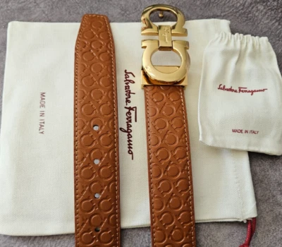 Salvatore Ferragamo Belt Size EU100 US 36-38, Leather , Adjustable - Image 1 of 4