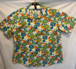 JOGAL Herren Blumen Oberhemd Kurzarm Bedruckt Freizeit Knopf Hawaii Baumwolle - Bild 1 von 7