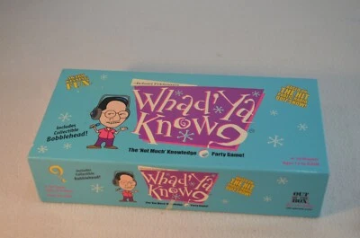 Whad' ya Know? Party Game Michael Feldman booblehead 12-up 4-10 Players Complete - Image 1 of 4