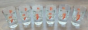 Set of 6x Southern Comfort Cajun Thunder Shot Whiskey Scotch Glasses VGC - Picture 1 of 5