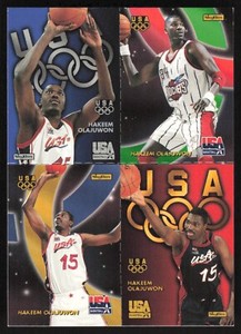 1996-97 SkyBox USA Quads Hakeem Olajuwon #Q6 USA
